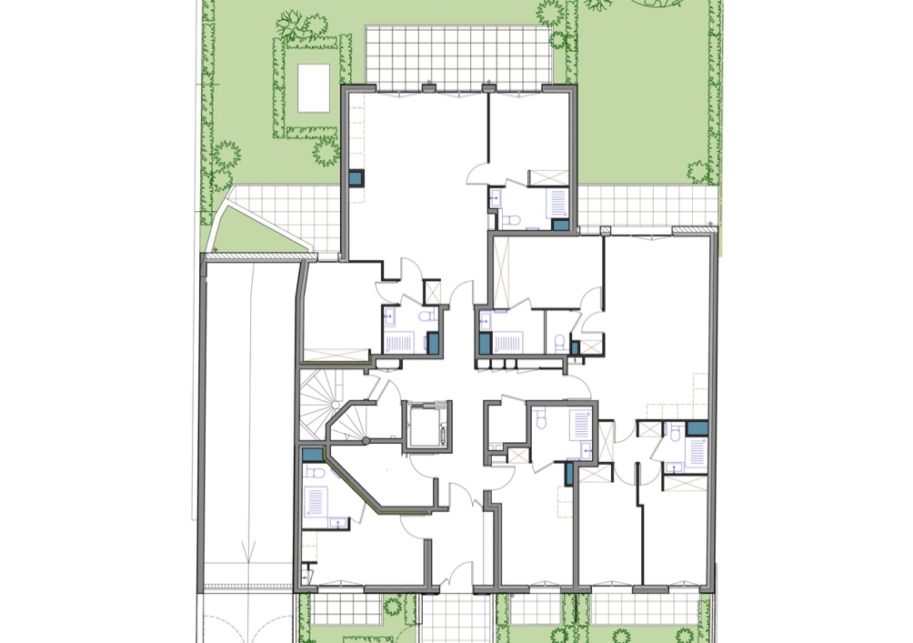 Plan d'étage résidence neuve haut de gamme Patrignani au Perreux sur Marne